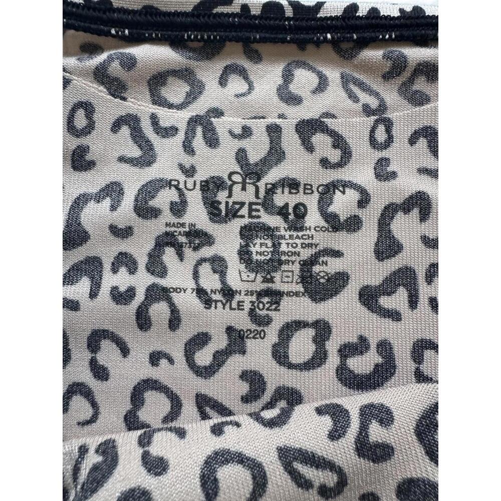Ruby Ribbon Leopard Print Original Cami Shapewear 3022 Sz 40 - Picture 5 of 7